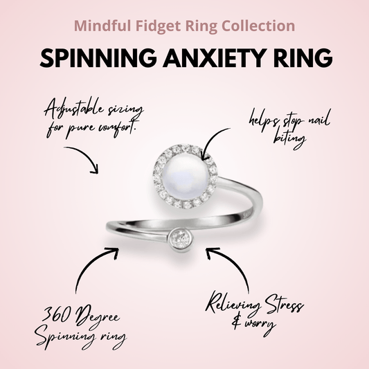 fidget rings curing nail biting caused by anxiety - Mindful Rings