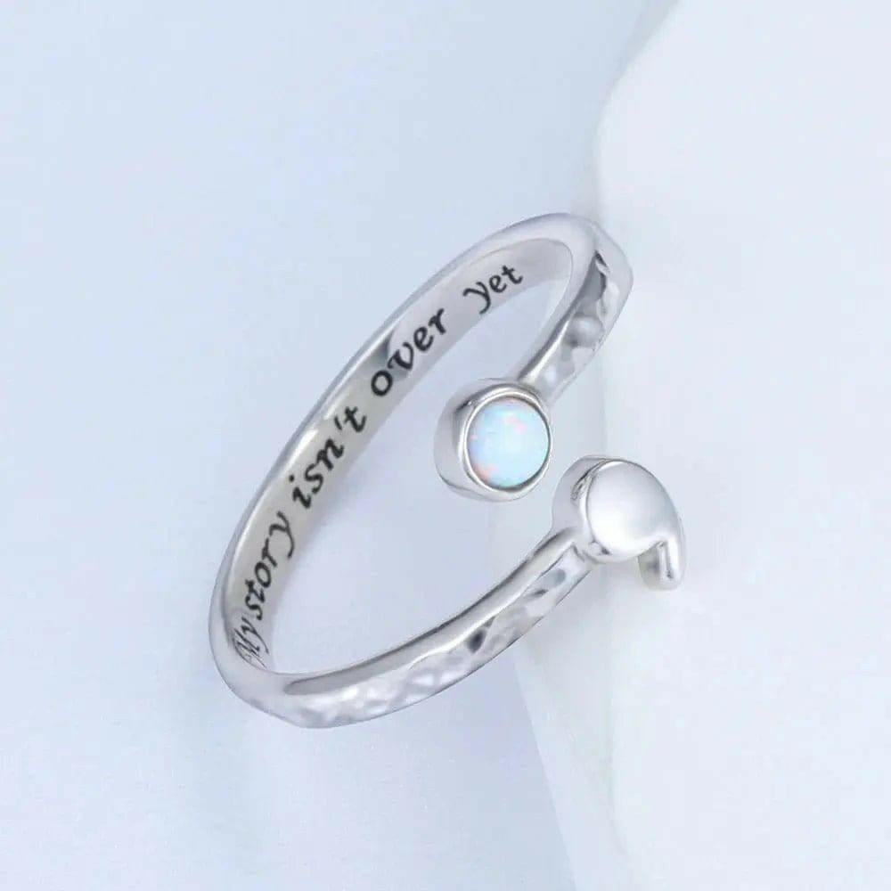 Mental Health Matters - Opal 925 Sterling Silver Semicolon "My Story Isnt Over Yet" Engraving - Mindful Rings