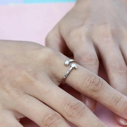 Mental Health Matters - Opal 925 Sterling Silver Semicolon "My Story Isnt Over Yet" Engraving - Mindful Rings
