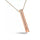 Rose Gold Plated Necklace Mindful Breathing Necklace Stress Relief