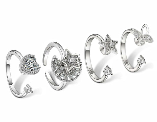 The Boho Chic Bundle - Fidget Spinner Rings - Mindful Rings