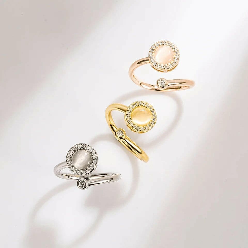 The Giselle - Opal Fidget Spinner Ring - Mindful Rings