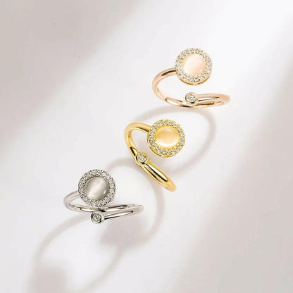 The Giselle - Opal Fidget Spinner Ring - Mindful Rings