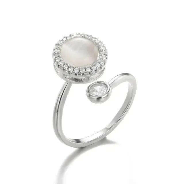 The Giselle - Opal Fidget Spinner Ring - Mindful Rings