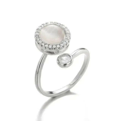 The Giselle - Opal Fidget Spinner Ring - Mindful Rings