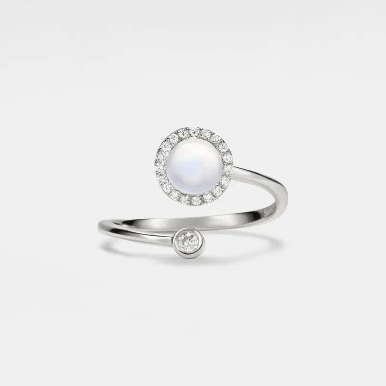 The Giselle - Opal Fidget Spinner Ring - Mindful Rings