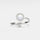 .925 Sterling Silver - Opal Fidget Spinner Ring