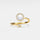 The Moonstone Collection - Gold Plated Moonstone Fidget Spinner Ring