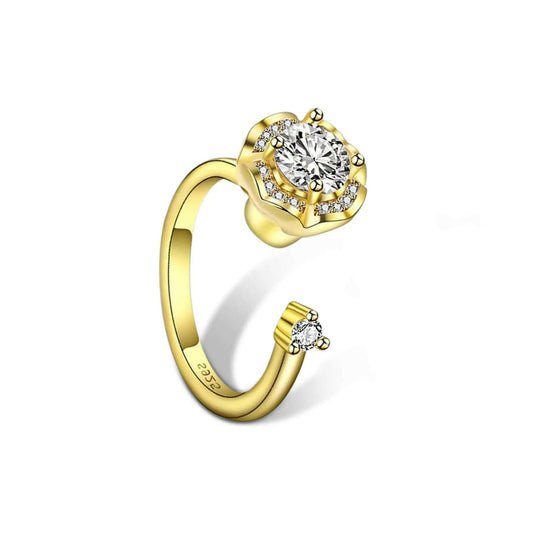 The Relaxation Collection Mindful Rings - Gold Plated Fidget Spinner Ring - Mindful Rings