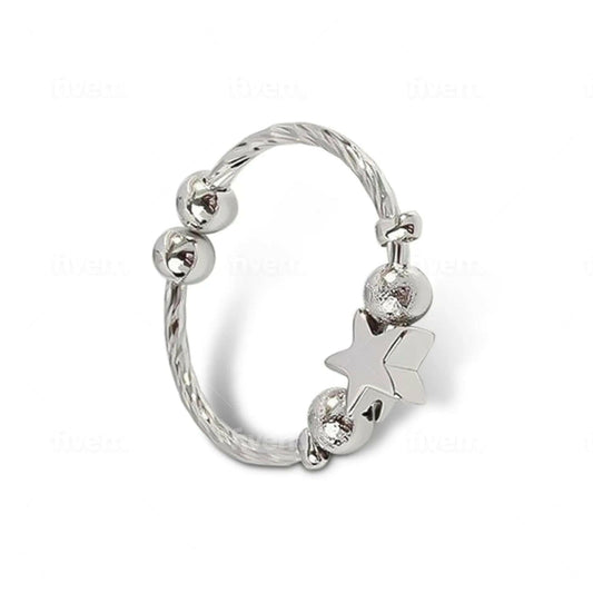 The Star Shine Collection - Fidget Spinner Ring - Mindful Rings