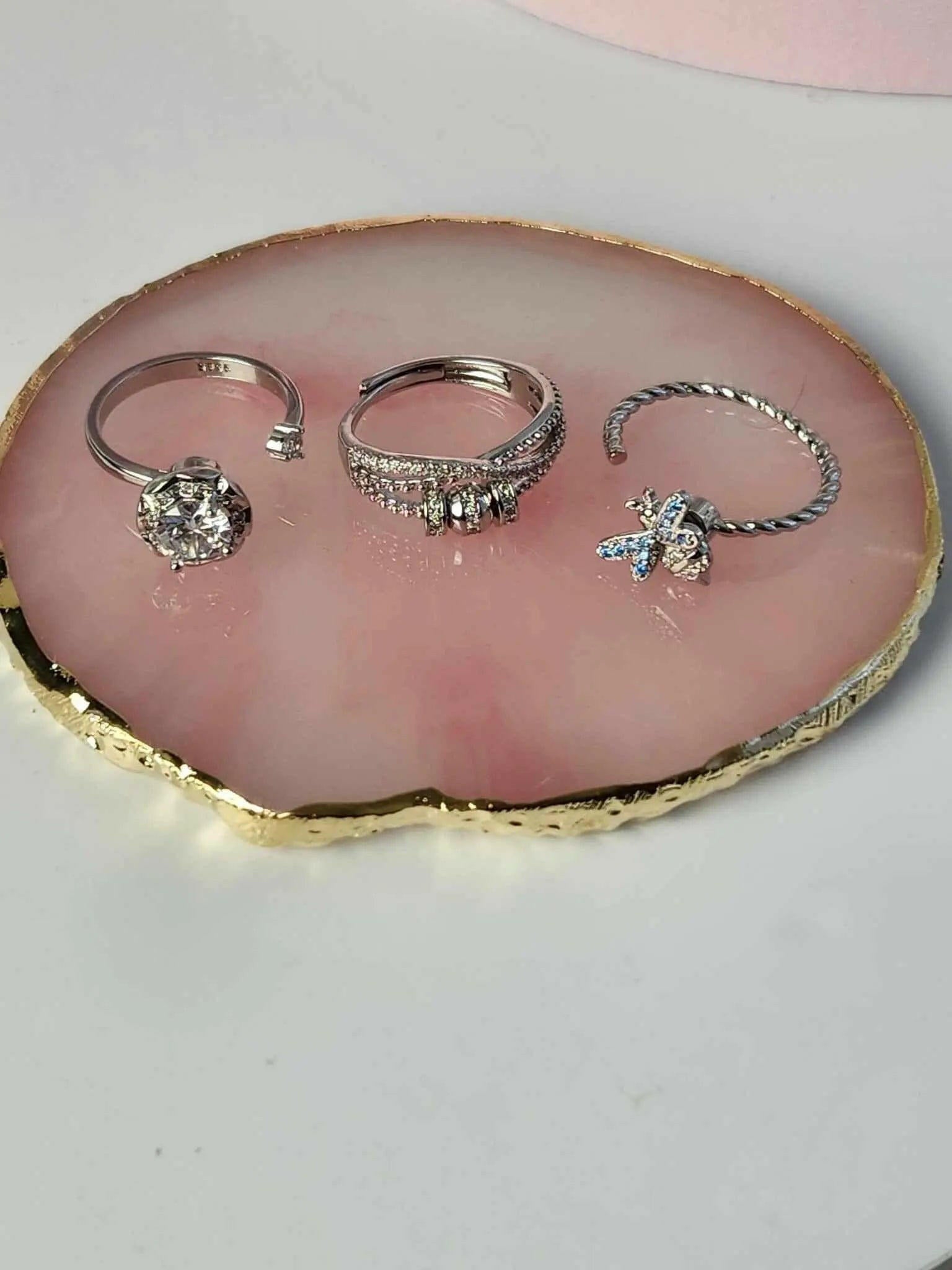 The Timeless Bundle - Crystal Infused Fidget Spinner Rings - Mindful Rings