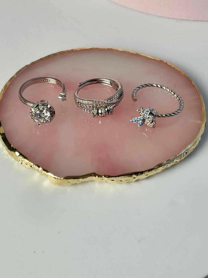 The Timeless Bundle - Crystal Infused Fidget Spinner Rings - Mindful Rings
