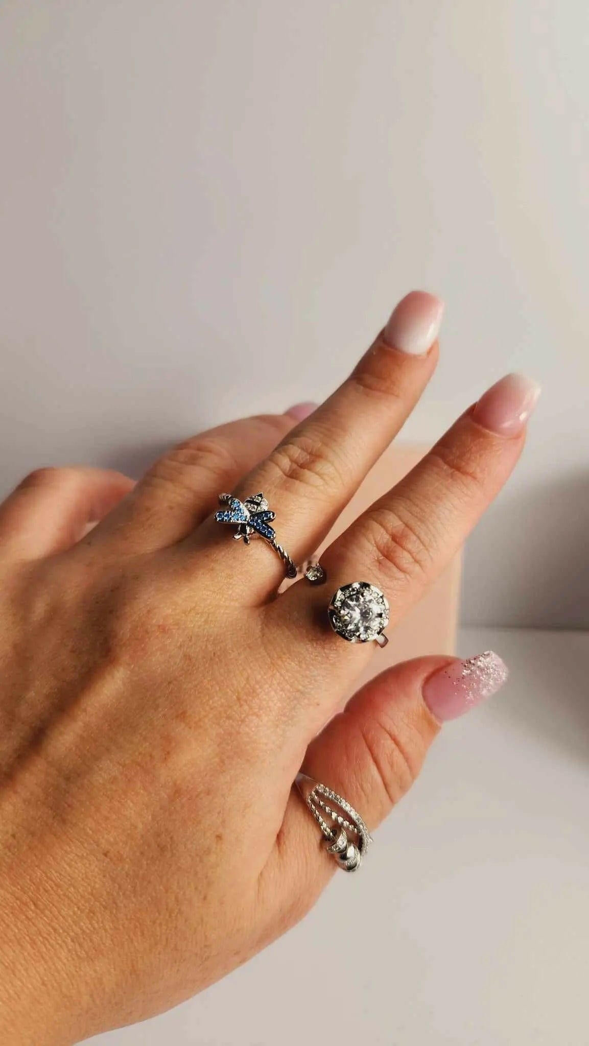 The Timeless Bundle - Crystal Infused Fidget Spinner Rings - Mindful Rings