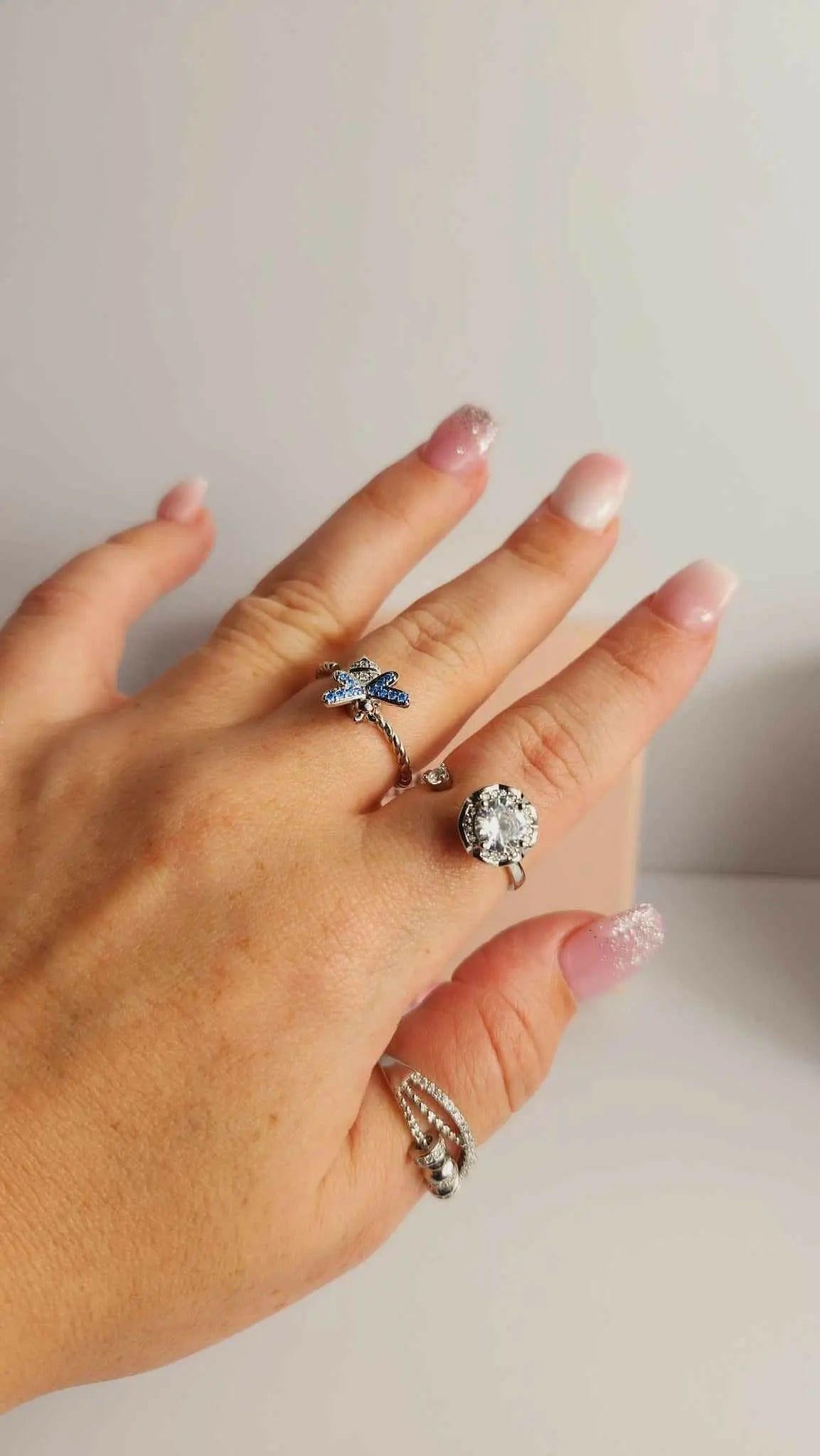 The Timeless Bundle - Crystal Infused Fidget Spinner Rings - Mindful Rings