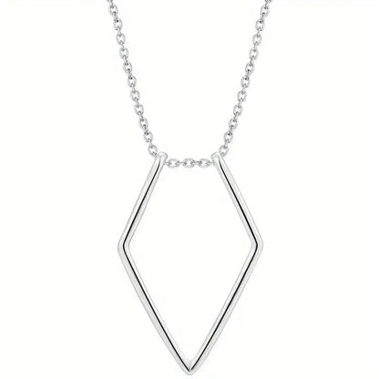 V Shape Necklace Geometric Pendant Necklaces Ring Holder Holding Special Necklace - Silver, Gold & Rose Gold - Mindful Rings